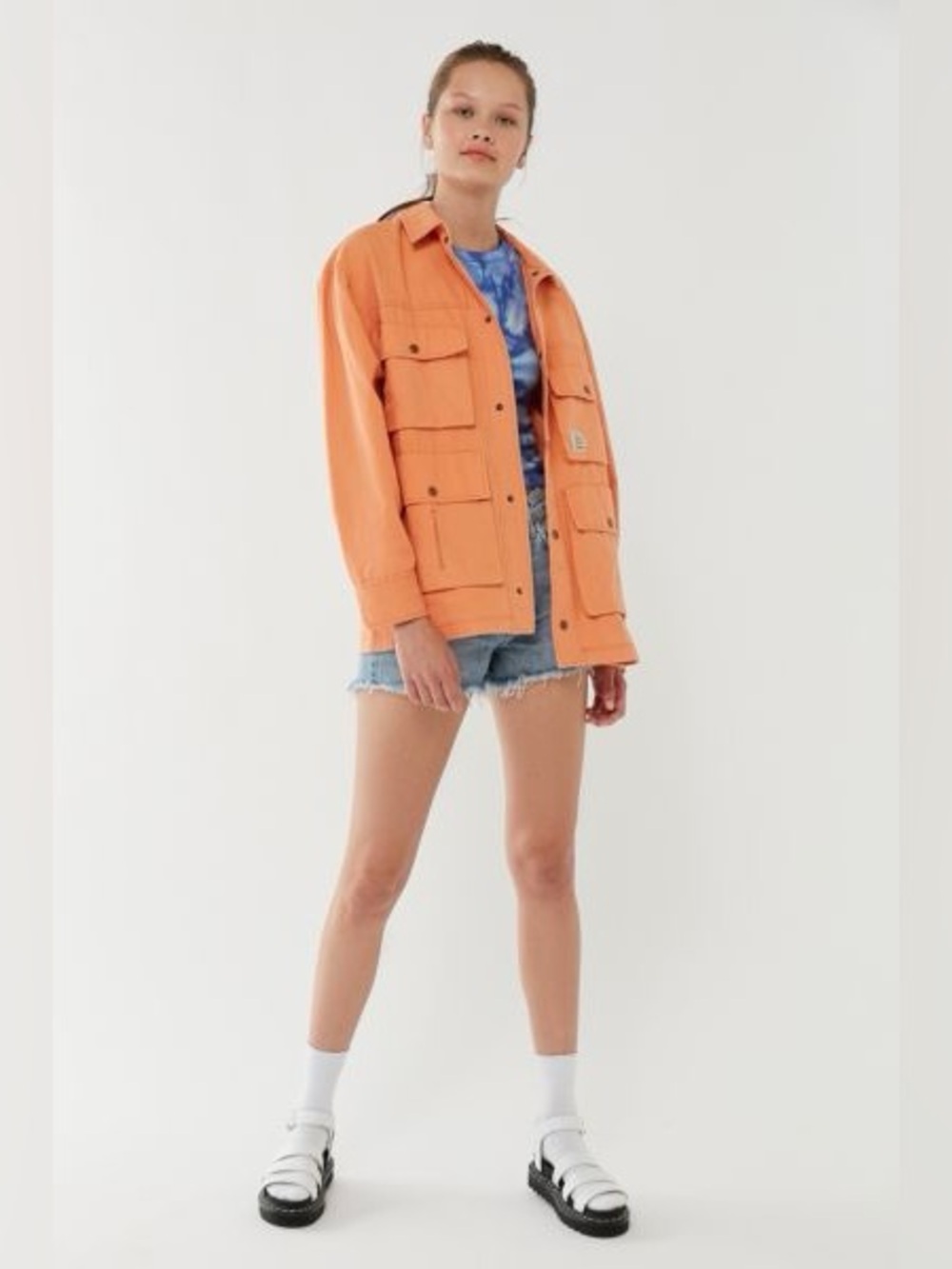 URBAN OUTFITTERS Derrek Snap Button Utility Jacket Medium